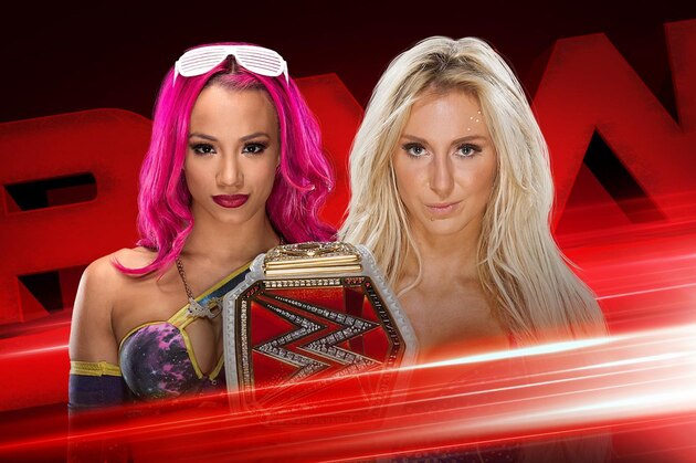 Sasha Banks will challenge Charlotte for the Women's Championship on Monday.