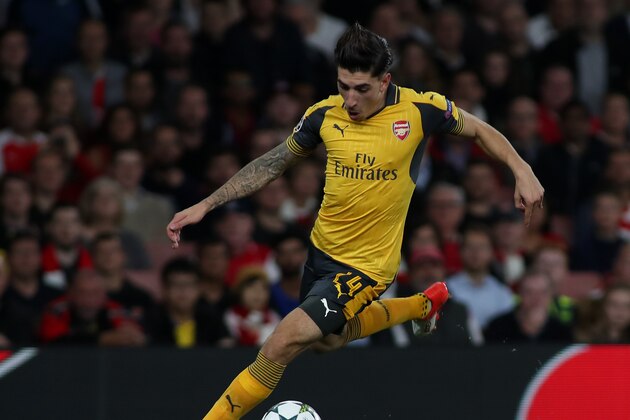 LONDON, ENGLAND - SEPTEMBER 28: Hector Bellerin of Arsenal during the Champions League match between Arsenal and FC Basel at The Emirates Stadium on September 28, 2016 in London, United Kingdom. (Photo by Mitchell Gunn/Getty Images)
