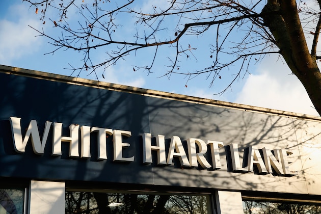 LONDON, ENGLAND - NOVEMBER 30:  A sign for Whar Lane is seen ahead of the Barclays Premier League match between Tottenham Hotspur and Everton at White Hart Lane on November 30, 2014 in London, England.  (Photo by Clive Rose/Getty Images)