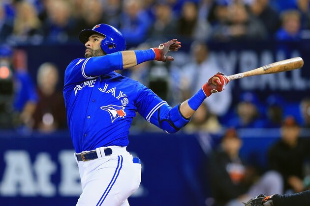 TORONTO, ON - OCTOBER 04:  Jose Bautista