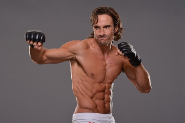 LAS VEGAS, NEVADA - DECEMBER 4:   UFC middleweight Josh Samman poses for a portrait during a UFC photo session on December 4, 2014 in Las Vegas, Nevada. (Photo by Jeff Bottari/Zuffa LLC/Zuffa LLC via Getty Images)