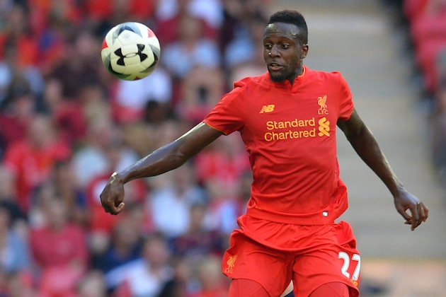 Liverpool's Belgian striker Divock Origi controls the ball during the pre-season International Champions Cup football match between Spanish champions, Barcelona and Liverpool at Wembley stadium in London on August 6, 2016. / AFP / Glyn KIRK        (Photo credit should read GLYN KIRK/AFP/Getty Images)