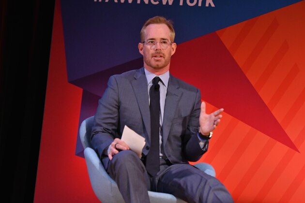 NEW YORK, NY - SEPTEMBER 28:  Sportscaster Joe Buck speaks onstage at the Fox NFL Town Hall panel at The Town Hall during 2016 Advertising Week New York on September 28, 2016 in New York City.  (Photo by Slaven Vlasic/Getty Images for Advertising Week New York)