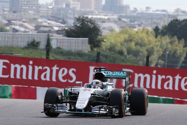 Mercedes AMG Petronas F1 Team's German driver Nico Rosberg drives his car during the first free practice session at the Formula One Japanese Grand Prix in Suzuka on October 7, 2016. / AFP / YUYA SHINO        (Photo credit should read YUYA SHINO/AFP/Getty Images)
