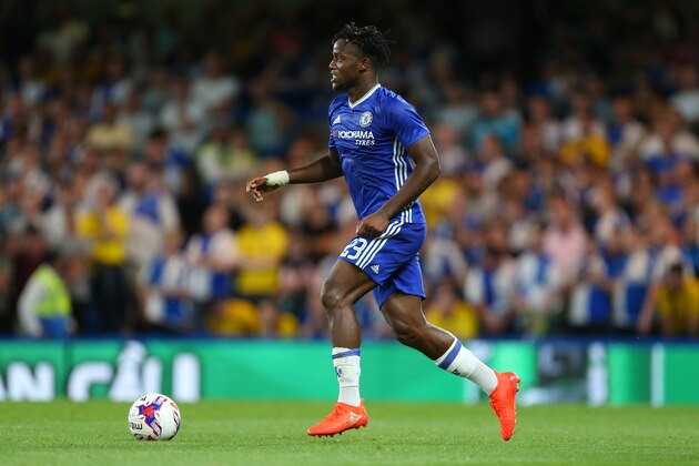 LONDON, ENGLAND - AUGUST 23: Michy Batshuayi of Chelsea during the EFL Cup match between Chelsea and Bristol Rovers at Stamford Bridge on August 23, 2016 in London, England. (Photo by Catherine Ivill - AMA/Getty Images)