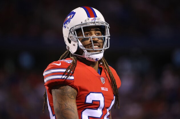 ORCHARD PARK, NY - SEPTEMBER 15: Stephon Gilmore #24 of the Buffalo Bills during NFL game action against the New York Jets at New Era Field on September 15, 2016 in Orchard Park, New York. (Photo by Tom Szczerbowski/Getty Images)
