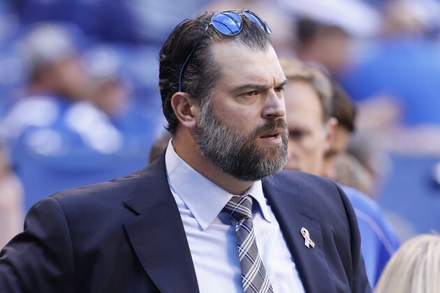 INDIANAPOLIS, IN - SEPTEMBER 11: Indianapolis Colts general manager Ryan Grigson looks on prior to the game against the Detroit Lions at Lucas Oil Stadium on September 11, 2016 in Indianapolis, Indiana. The Lions defeated the Colts 39-35. (Photo by Joe Robbins/Getty Images)