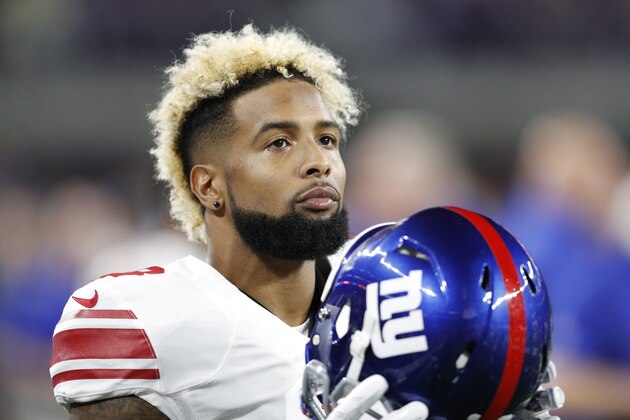 MINNEAPOLIS, MN - OCTOBER 03: Odell Beckham Jr. #13 of the New York Giants looks on against the Minnesota Vikings during the game at U.S. Bank Stadium on October 3, 2016 in Minneapolis, Minnesota. The Vikings defeated the Giants 24-10. (Photo by Joe Robbins/Getty Images)