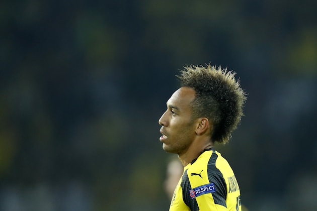 Pierre-Emerick Aubameyang of Borussia Dortmundduring the UEFA Champions League group F match between Borussia Dortmund and Real Madrid on September 27, 2016 at the Signal Iduna Park stadium in Dortmund, Germany.(Photo by VI Images via Getty Images)