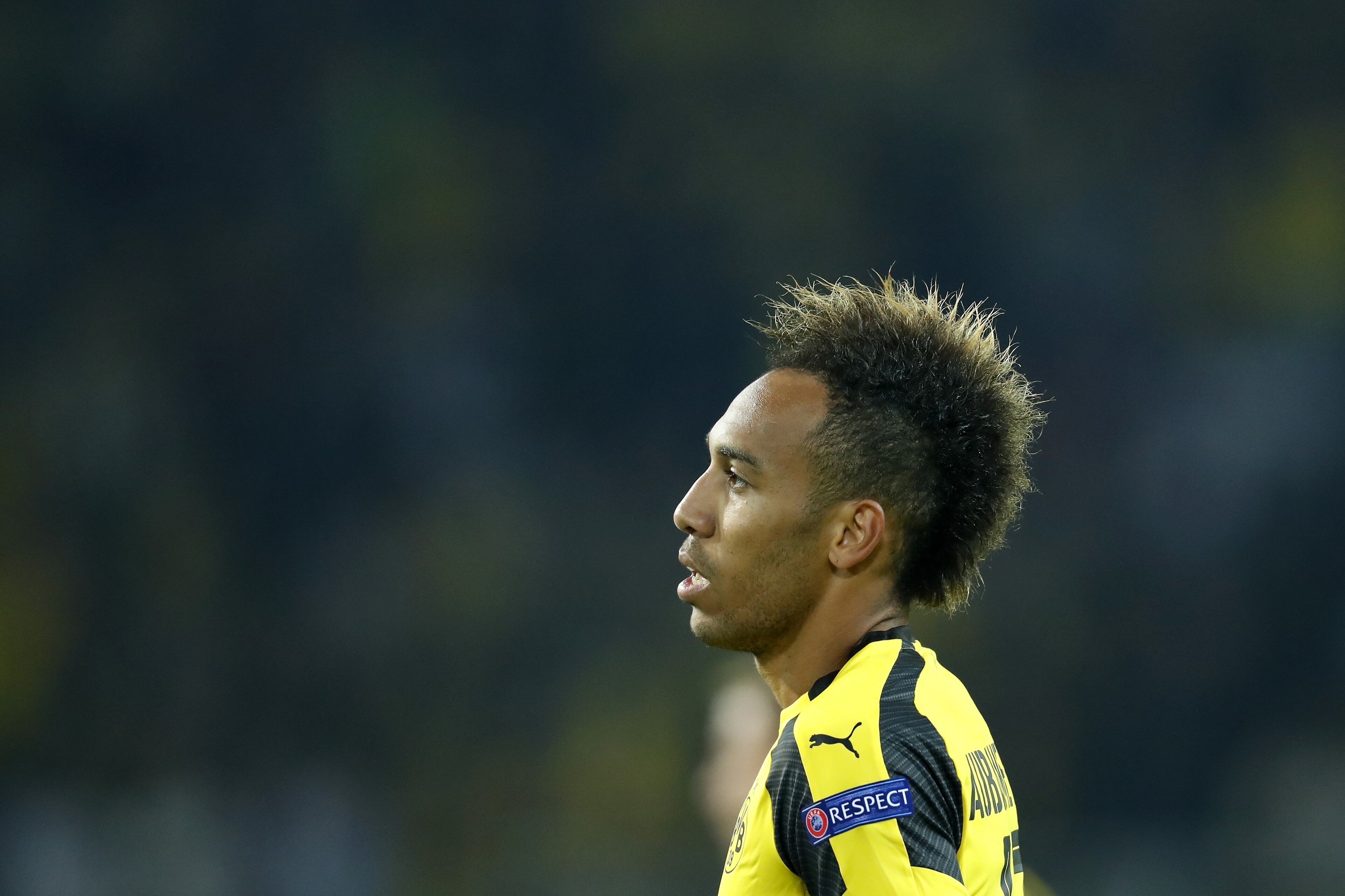 Pierre-Emerick Aubameyang of Borussia Dortmundduring the UEFA Champions League group F match between Borussia Dortmund and Real Madrid on September 27, 2016 at the Signal Iduna Park stadium in Dortmund, Germany.(Photo by VI Images via Getty Images)