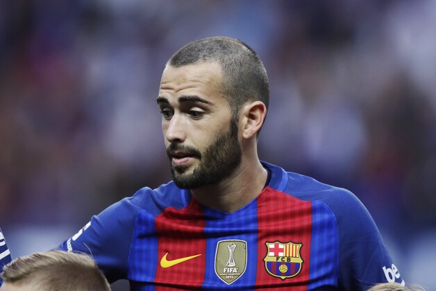 SOLNA, SWEDEN - AUGUST 03: Aleix Vidal of FC Barcelona during the Pre-Season Friendly between Leicester City FC and FC Barcelona at Friends arena on August 3, 2016 in Solna, Sweden. (Photo by Nils Petter Nilsson/Ombrello/Getty Images)