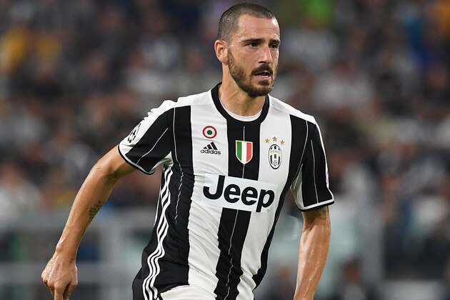 TURIN, ITALY - SEPTEMBER 14:  Leonardo Bonucci of Juventus FC in action during the UEFA Champions League Group H match between Juventus FC and Sevilla FC at Juventus Stadium on September 14, 2016 in Turin, Italy.  (Photo by Valerio Pennicino/Getty Images)