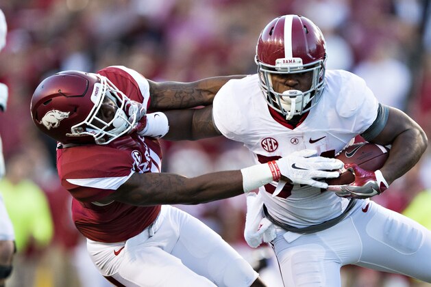 FAYETTEVILLE, AR - OCTOBER 8:  Damian Harris