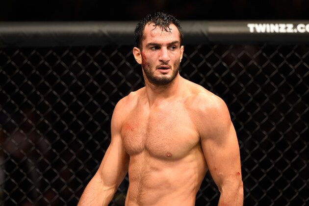MANCHESTER, ENGLAND - OCTOBER 08:  Gegard Mousasi of The Netherlands celebrates his victory over Vitor Belfort of Brazil in their middleweight bout during the UFC 204 Fight Night at the Manchester Evening News Arena on October 8, 2016 in Manchester, England. (Photo by Josh Hedges/Zuffa LLC/Zuffa LLC via Getty Images)