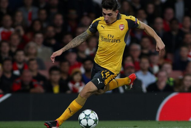 LONDON, ENGLAND - SEPTEMBER 28: Hector Bellerin of Arsenal during the Champions League match between Arsenal and FC Basel at The Emirates Stadium on September 28, 2016 in London, United Kingdom. (Photo by Mitchell Gunn/Getty Images)