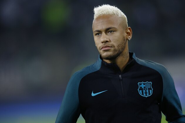 Neymar da Silva Santos Junior of FC Barcelona during the UEFA Champions League group C match between Borussia Monchengladbach and FC Barcelona on September 28, 2016 at the Borussia Park stadium in Monchengladbach, Germany(Photo by VI Images via Getty Images)