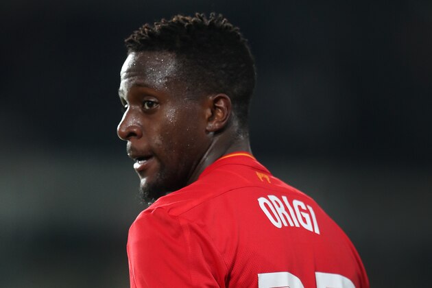 DERBY, ENGLAND - SEPTEMBER 20: Divock Origi of Liverpool during the EFL Cup Third Round match between Derby County and Liverpool at iPro Stadium on September 20, 2016 in Derby, England. (Photo by James Baylis - AMA/Getty Images)