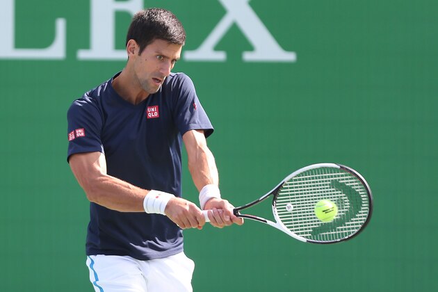 SHANGHAI, CHINA - OCTOBER 10:  Novak Djokovic of Serbia practices on Day 2 of the ATP Shanghai Rolex Masters 2016 at Qi Zhong Tennis Centre on October 10, 2016 in Shanghai, China.  (Photo by Zhong Zhi/Getty Images)