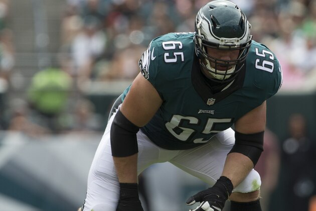 PHILADELPHIA, PA - SEPTEMBER 11: Lane Johnson #65 of the Philadelphia Eagles plays against the Cleveland Browns at Lincoln Financial Field on September 11, 2016 in Philadelphia, Pennsylvania. The Eagles defeated the Browns 29-10. (Photo by Mitchell Leff/Getty Images)