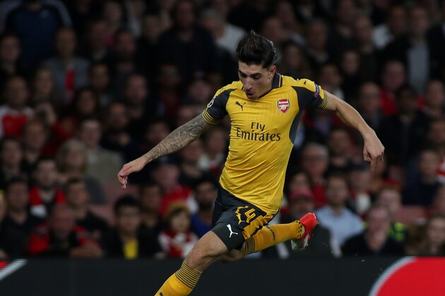 LONDON, ENGLAND - SEPTEMBER 28: Hector Bellerin of Arsenal during the Champions League match between Arsenal and FC Basel at The Emirates Stadium on September 28, 2016 in London, United Kingdom. (Photo by Mitchell Gunn/Getty Images)
