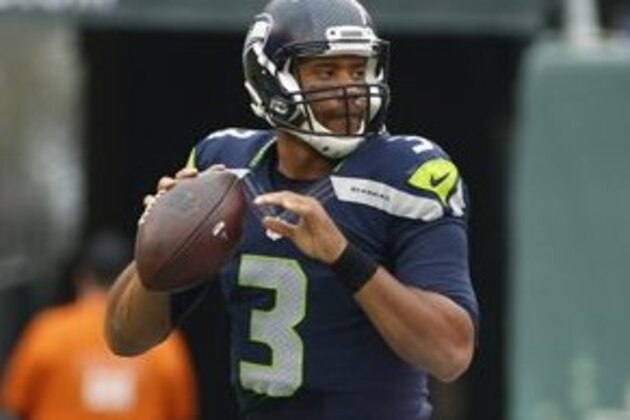 Seattle Seahawks quarterback Russell Wilson (3) throws a pass during the second half of an NFL football game against the New York Jets Sunday, Oct. 2, 2016, in East Rutherford, N.J.  (AP Photo/Kathy Willens)