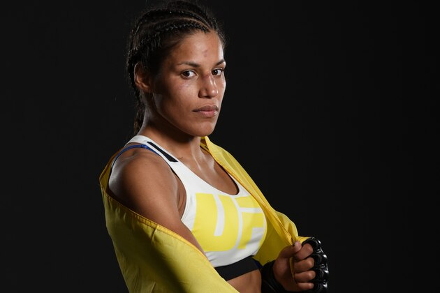 LAS VEGAS, NV - JULY 09:  Julianna Pena poses for a portrait backstage during the UFC 200 event on July 9, 2016 at T-Mobile Arena in Las Vegas, Nevada.  (Photo by Mike Roach/Zuffa LLC/Zuffa LLC via Getty Images)