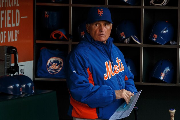 SAN FRANCISCO, CA - AUGUST 18: Terry Collins #10 of the New York Mets stands in the dugout before the game against the San Francisco Giants at AT&T Park on August 18, 2016 in San Francisco, California. The San Francisco Giants defeated the New York Mets 10-7. (Photo by Jason O. Watson/Getty Images)