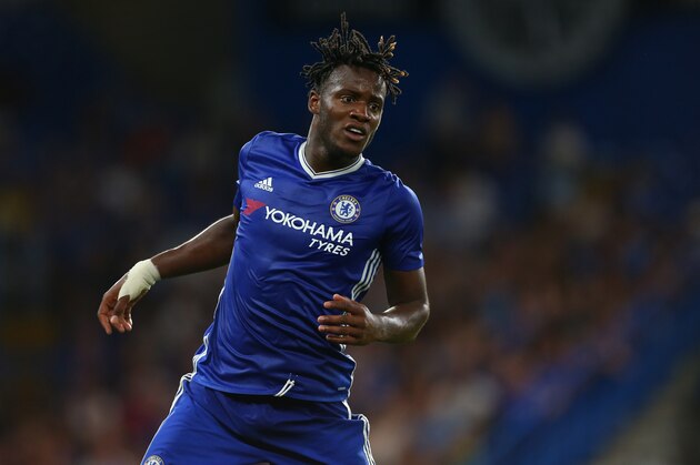 LONDON, ENGLAND - AUGUST 23: Michy Batshuayi of Chelsea during the EFL Cup match between Chelsea and Bristol Rovers at Stamford Bridge on August 23, 2016 in London, England. (Photo by Catherine Ivill - AMA/Getty Images)