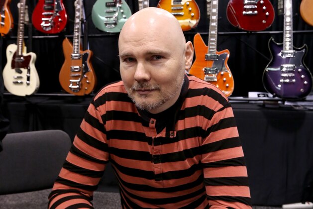 ANAHEIM, CA - JANUARY 21:  Musician Billy Corgan signs autographs at the 2016 NAMM Show Opening Day at the Anaheim Convention Center on January 21, 2016 in Anaheim, California.  (Photo by Jesse Grant/Getty Images for NAMM)