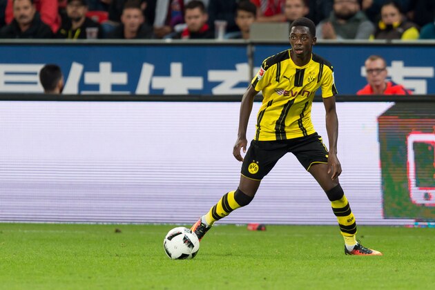 Leverkusen, Germany 01.10.2016, 1.Bundesliga 6. Spieltag, Bayer 04 Leverkusen - BV Borussia Dortmund, 2:0, Ousmane Dembele (BVB)   (Photo by TF-Images/Getty Images)