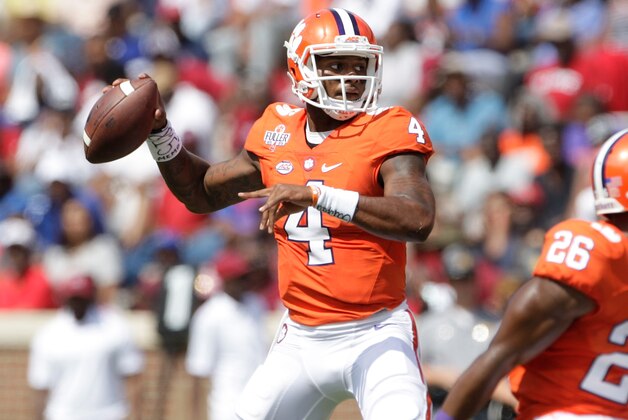 CLEMSON, SC - SEPTEMBER 17: Deshaun Watson