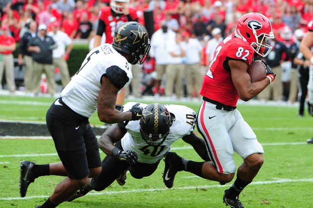 ATHENS, GA - OCTOBER 15: Michael Chigbu