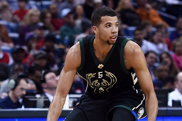 NEW ORLEANS, LA - JANUARY 23:  Michael Carter-Williams #5 of the Milwaukee Bucks handles the ball during the second half of a game against the New Orleans Pelicans at the Smoothie King Center on January 23, 2016 in New Orleans, Louisiana. The Pelicans defeated the Bucks 116-99. NOTE TO USER: User expressly acknowledges and agrees that, by downloading and or using this photograph, User is consenting to the terms and conditions of the Getty Images License Agreement.  (Photo by Stacy Revere/Getty Images)