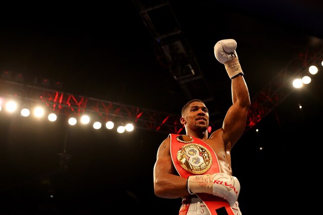LONDON, ENGLAND - JUNE 25:  Anthony Joshua of Great Britain celebrates after defeating Dominic Breazeale of The USA during their IBF World Heavyweight Championship bout at The O2 Arena on June 25, 2016 in London, England.  (Photo by Richard Heathcote/Getty Images)