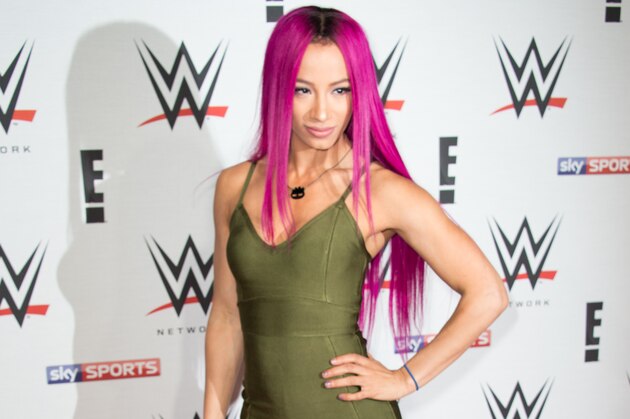 LONDON, ENGLAND - APRIL 18:  Sasha Banks arrives for WWE RAW at 02 Brooklyn Bowl on April 18, 2016 in London, England.  (Photo by Ian Gavan/Getty Images)