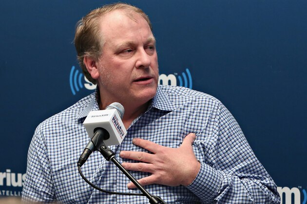 NEW YORK, NY - APRIL 27:  Former ESPN Analyst Curt Schilling talks about his ESPN dismissal and politics during SiriusXM's Breitbart News Patriot Forum hosted Stephen K. Bannon and co-host Alex Marlow at the SiriusXM Studio on April 27, 2016 in New York, New York.  (Photo by Cindy Ord/Getty Images for SiriusXM)