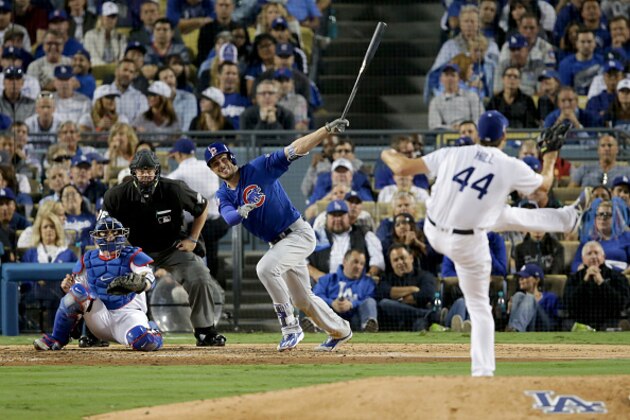 LOS ANGELES, CA - OCTOBER 18: Kris Bryant LOS ANGELES, CA - OCTOBER 18: Kris Bryant