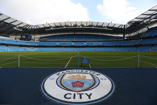 A general view of the pitch before the English Premier League football match between Manchester City and Everton at the Etihad Stadium in Manchester, north west England, on October 15, 2016. / AFP / SCOTT HEPPELL / RESTRICTED TO EDITORIAL USE. No use with unauthorized audio, video, data, fixture lists, club/league logos or 'live' services. Online in-match use limited to 75 images, no video emulation. No use in betting, games or single club/league/player publications.  /         (Photo credit should read SCOTT HEPPELL/AFP/Getty Images)