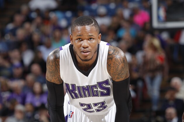 SACRAMENTO, CA - APRIL 5: Ben McLemore #23 of the Sacramento Kings looks on during the game against the Portland Trail Blazers on April 5, 2016 at Sleep Train Arena in Sacramento, California. NOTE TO USER: User expressly acknowledges and agrees that, by downloading and or using this photograph, User is consenting to the terms and conditions of the Getty Images Agreement. Mandatory Copyright Notice: Copyright 2016 NBAE (Photo by Rocky Widner/NBAE via Getty Images)