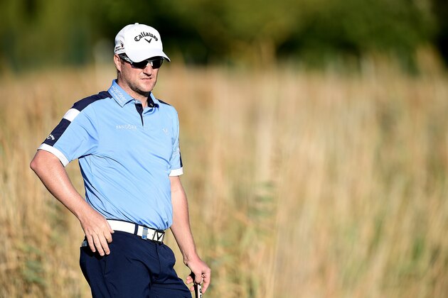 VILAMOURA, PORTUGAL - OCTOBER 20: Marc Warren of Scotland looks on during day one of the Portugal Masters at Victoria Clube de Golfe on October 20, 2016 in Vilamoura, Portugal.  (Photo by Stuart Franklin/Getty Images)