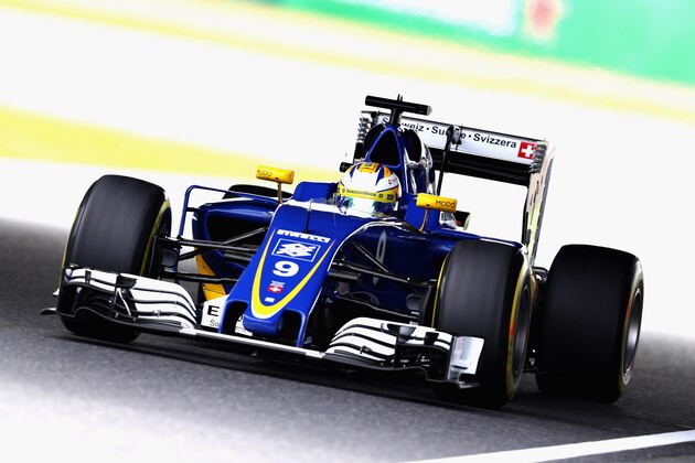 SUZUKA, JAPAN - OCTOBER 07: Marcus Ericsson of Sweden driving the (9) Sauber F1 Team Sauber C35 Ferrari 059/5 turbo on track  during practice for the Formula One Grand Prix of Japan at Suzuka Circuit on October 7, 2016 in Suzuka.  (Photo by Clive Mason/Getty Images)