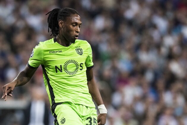 MADRID - SEPTEMBER 14: Ruben Semedo of Sporting Portugal in action during their 2016-17 UEFA Champions League match between Real Madrid vs Sporting Portugal at the Santiago Bernabeu Stadium on 14 September 2016 in Madrid, Spain. (Photo by Power Sport Images/Getty Images)