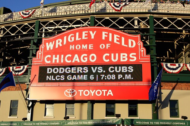 CHICAGO, IL - OCTOBER 22: Fans walk outside of Wrigley Field prior to game six of the National League Championship Series between the Chicago Cubs and the Los Angeles Dodgers on October 22, 2016 in Chicago, Illinois. (Photo by Jamie Squire/Getty Images) CHICAGO, IL - OCTOBER 22: Fans walk outside of Wrigley Field prior to game six of the National League Championship Series between the Chicago Cubs and the Los Angeles Dodgers on October 22, 2016 in Chicago, Illinois. (Photo by Jamie Squire/Getty Images)