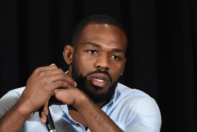 LAS VEGAS, NV - JULY 07: Mixed martial artist Jon Jones listens during a news conference at MGM Grand Hotel & Casino to address being pulled from his light heavyweight title fight at UFC 200 against Daniel Cormier due to a potential violation of the UFC's anti-doping policy on July 7, 2016 in Las Vegas, Nevada. (Photo by Ethan Miller/Getty Images) LAS VEGAS, NV - JULY 07: Mixed martial artist Jon Jones listens during a news conference at MGM Grand Hotel & Casino to address being pulled from his light heavyweight title fight at UFC 200 against Daniel Cormier due to a potential violation of the UFC's anti-doping policy on July 7, 2016 in Las Vegas, Nevada. (Photo by Ethan Miller/Getty Images)