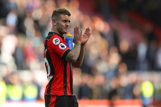 BOURNEMOUTH, ENGLAND - OCTOBER 22: Jack Wilshere of Bournemouth during the Premier League match between AFC Bournemouth and Tottenham Hotspur at Vitality Stadium on October 22, 2016 in Bournemouth, England. (Photo by Catherine Ivill - AMA/Getty Images)