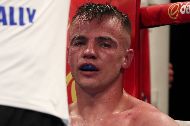 BIRMINGHAM, ENGLAND - OCTOBER 22: Frankie Gavin of England goes to his corner during his fight against Sam Eggington of England for the vacant WBC International Welterweight title at Barclaycard Arena on October 22, 2016 in Birmingham, England. (Photo by Mark Robinson/Getty Images)