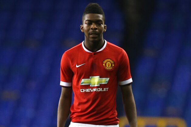 LONDON, ENGLAND - FEBRUARY 09: Ro-Shaun Williams of Man United during the FA Youth Cup Fifth Round match between Tottenham Hotspur and Manchester United at White Hart Lane on February 09, 2015 in London, England. (Photo by Charlie Crowhurst/Getty Images)