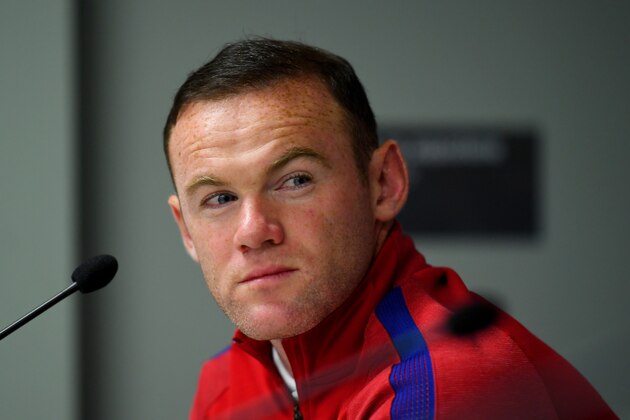 LJUBLJANA, SLOVENIA - OCTOBER 10:  Wayne Rooney of England looks on during an England press conference ahead of the FIFA 2018 World Cup Qualifier Group F match between Slovenia and England at Stadion Stozice on October 10, 2016 in Ljubljana, Slovenia.  (Photo by Laurence Griffiths/Getty Images)