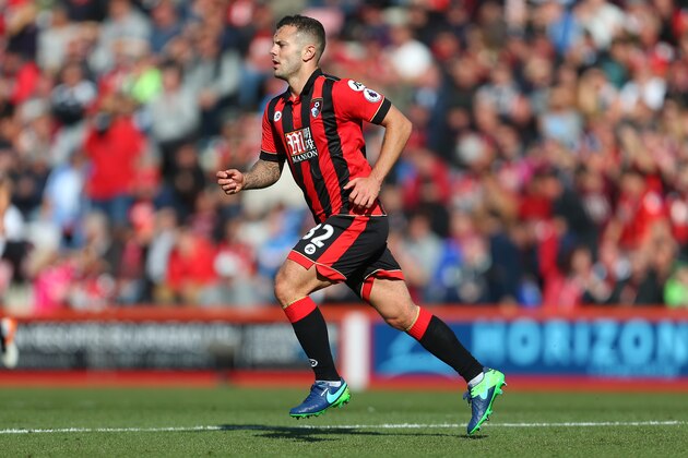 BOURNEMOUTH, ENGLAND - OCTOBER 22: Jack Wilshere of Bournemouth during the Premier League match between AFC Bournemouth and Tottenham Hotspur at Vitality Stadium on October 22, 2016 in Bournemouth, England. (Photo by Catherine Ivill - AMA/Getty Images)