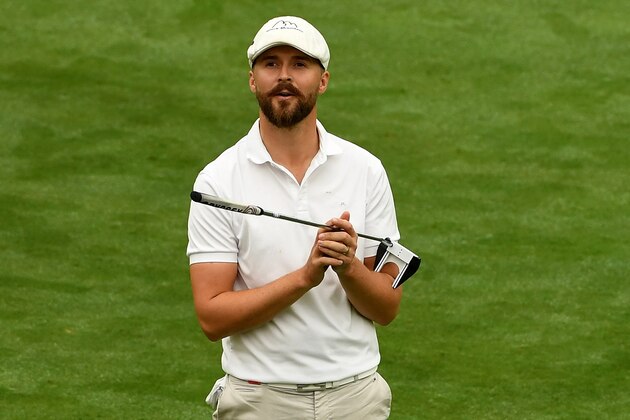 SHANGHAI, CHINA - OCTOBER 27:  Rikard Karlberg of Sweden reacts after his putt on the 18th green during the first round of the WGC - HSBC Champions at the Sheshan International Golf Club on October 27, 2016 in Shanghai, China.  (Photo by Ross Kinnaird/Getty Images)